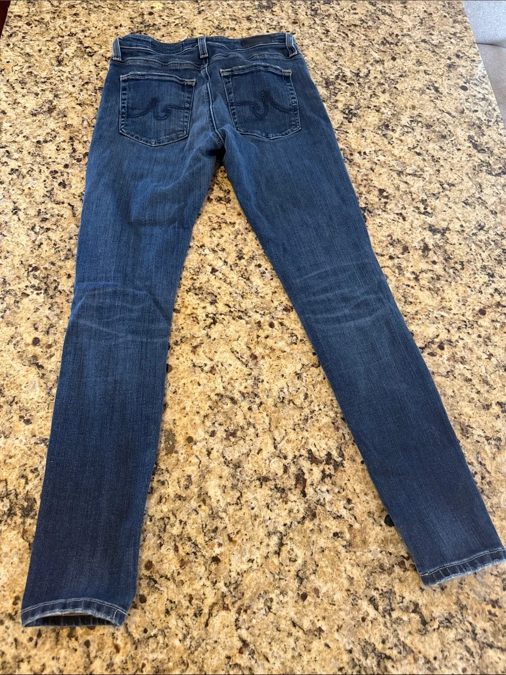Ag Adriano Goldschmied Women's Skinny Jeans in Dark Blue Wash